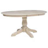 Best Furniture Outlet - Coaster - Orrison Oval 62-inch Wood Extension Leaf Dining Table Linen - 121261
