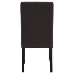Berning Fabric Upholstered Parson Side Chair Charcoal (Set of 2)