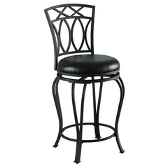 Best Furniture Outlet - Coaster - Adamsville Upholstered Swivel Counter Height Stool Black - 122059