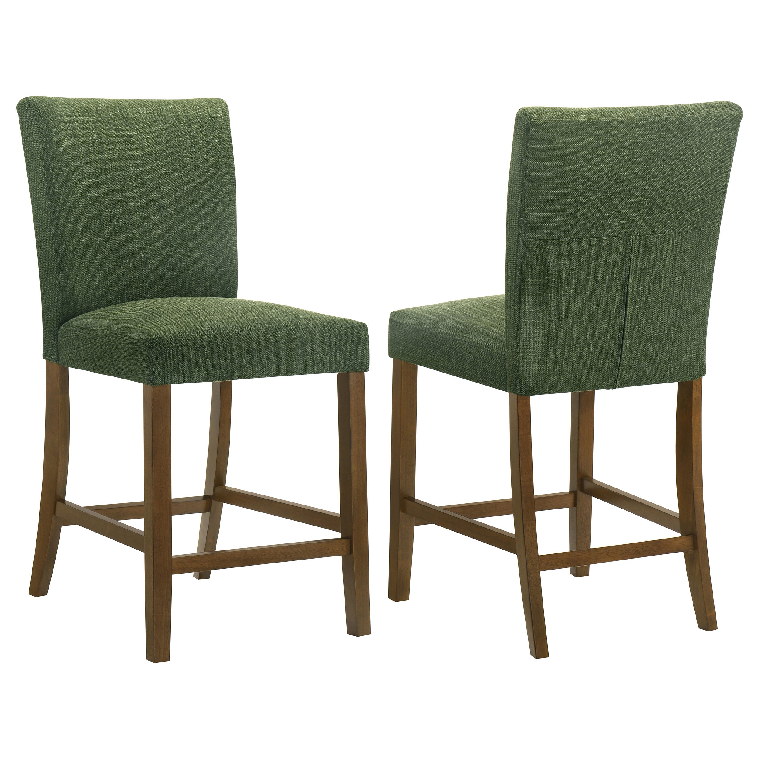 Best Furniture Outlet - Coaster - Paxton Upholstered Counter Height Dining Chair Green (Set of 2) - 122179GRN