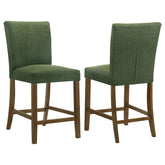 Best Furniture Outlet - Coaster - Paxton Upholstered Counter Height Dining Chair Green (Set of 2) - 122179GRN