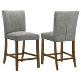Best Furniture Outlet - Coaster - Paxton Upholstered Counter Height Dining Chair Grey (Set of 2) - 122179GRY