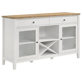Best Furniture Outlet - Coaster - Hollis 2-door Dining Sideboard Buffet Storage Cabinet White - 122245