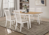 Best Furniture Outlet - Coaster - Nogales 5-piece Rectangular Dining Table Set Off White - 122301-S5