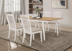 Best Furniture Outlet - Coaster - Nogales 5-piece Rectangular Dining Table Set Off White - 122301-S5