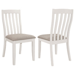 Best Furniture Outlet - Coaster - Nogales Wood Dining Side Chair Off White (Set of 2) - 122302