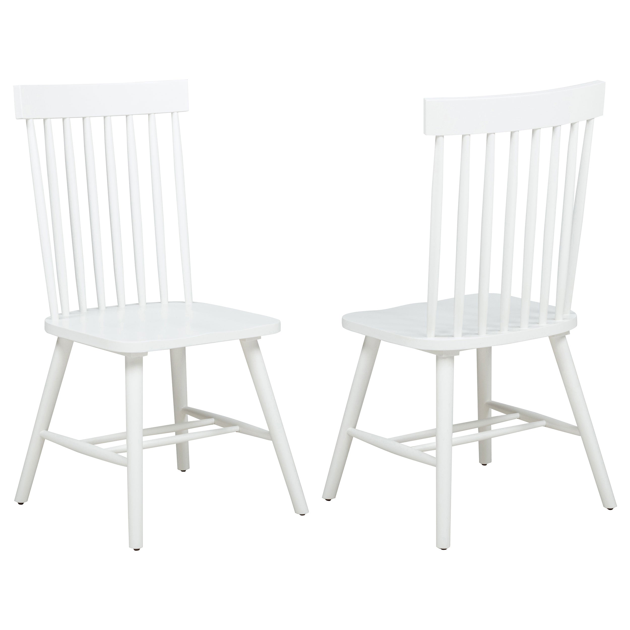 Best Furniture Outlet - Coaster - Andrews Windsor Spindle Back Dining Side Chair White (Set of 2) - 122502WHT