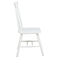Andrews Windsor Spindle Back Dining Side Chair White (Set of 2)