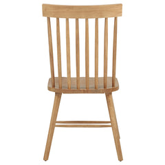 Andrews Windsor Spindle Back Dining Side Chair Light Ash (Set of 2)