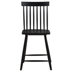 Andrews 5-piece Round Counter Dining Set Light Ash and Black