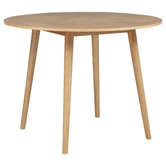 Andrews 5-piece Round Counter Dining Set Light Ash and White