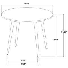 Andrews 48-inch Round Counter Height Dining Table Light Ash