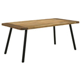 Best Furniture Outlet - Coaster - Maverick 70-inch Solid Wood Dining Table Natural Mango - 123041