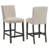 Best Furniture Outlet - Coaster - Alba Boucle Upholstered Counter Chair Beige (Set of 2) - 123129