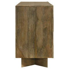 Tyler 3-door Solid Wood Sideboard Buffet Cabinet Mango Brown