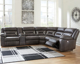 Best Furniture Outlet - Ashley Furniture - Kincord Sectional - 4-Piece Power Reclining Sectional / Midnight - 13104S4