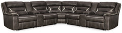 Best Furniture Outlet - Ashley Furniture - Kincord Sectional - 3-Piece Power Reclining Sectional / Midnight - 13104S5