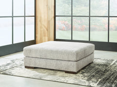 Best Furniture Outlet - Ashley Furniture - Regent Park Living Room - Oversized Accent Ottoman / Pewter - 1440408