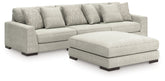 Best Furniture Outlet - Ashley Furniture - Regent Park 3-Piece Sectional and Ottoman - 3-Piece Sectional and Ottoman - 14404U1