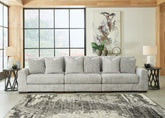 Best Furniture Outlet - Ashley Furniture - Regent Park Sectional - RAF 6-Piece Sectional / Pewter - 14404S7