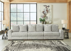 Best Furniture Outlet - Ashley Furniture - Regent Park Sectional - RAF 6-Piece Sectional / Pewter - 14404S7