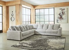 Best Furniture Outlet - Ashley Furniture - Regent Park Sectional - RAF 5-Piece Sectional / Pewter - 14404S3