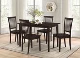Best Furniture Outlet - Coaster - Gomez 5-piece Rectangular Dining Table Set Cappuccino - 150152