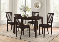 Best Furniture Outlet - Coaster - Gomez 5-piece Rectangular Dining Table Set Cappuccino - 150152