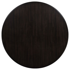 Catley 5-piece Round Drop Leaf Dining Table Set Dark Coffee