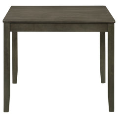 Parkwood 5-piece Square Dining Table Set Dark Ash Brown