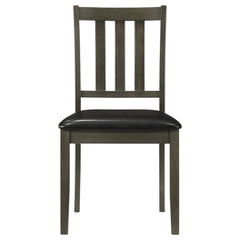 Parkwood 5-piece Square Dining Table Set Dark Ash Brown