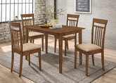 Best Furniture Outlet - Coaster - Robles 5-piece Rectangular Dining Table Set Chestnut - 150430