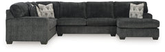 Best Furniture Outlet - Ashley Furniture - Hollyview Sectional - LAF 3-Piece Sectional with Chaise / Shadow - 15205S1