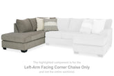 Best Furniture Outlet - Ashley Furniture - Creswell Sectional - LAF 2-Piece Sectional with Chaise / Stone - 15305S1