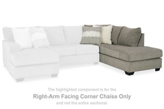 Best Furniture Outlet - Ashley Furniture - Creswell Sectional - RAF Corner Chaise / Stone - 1530517