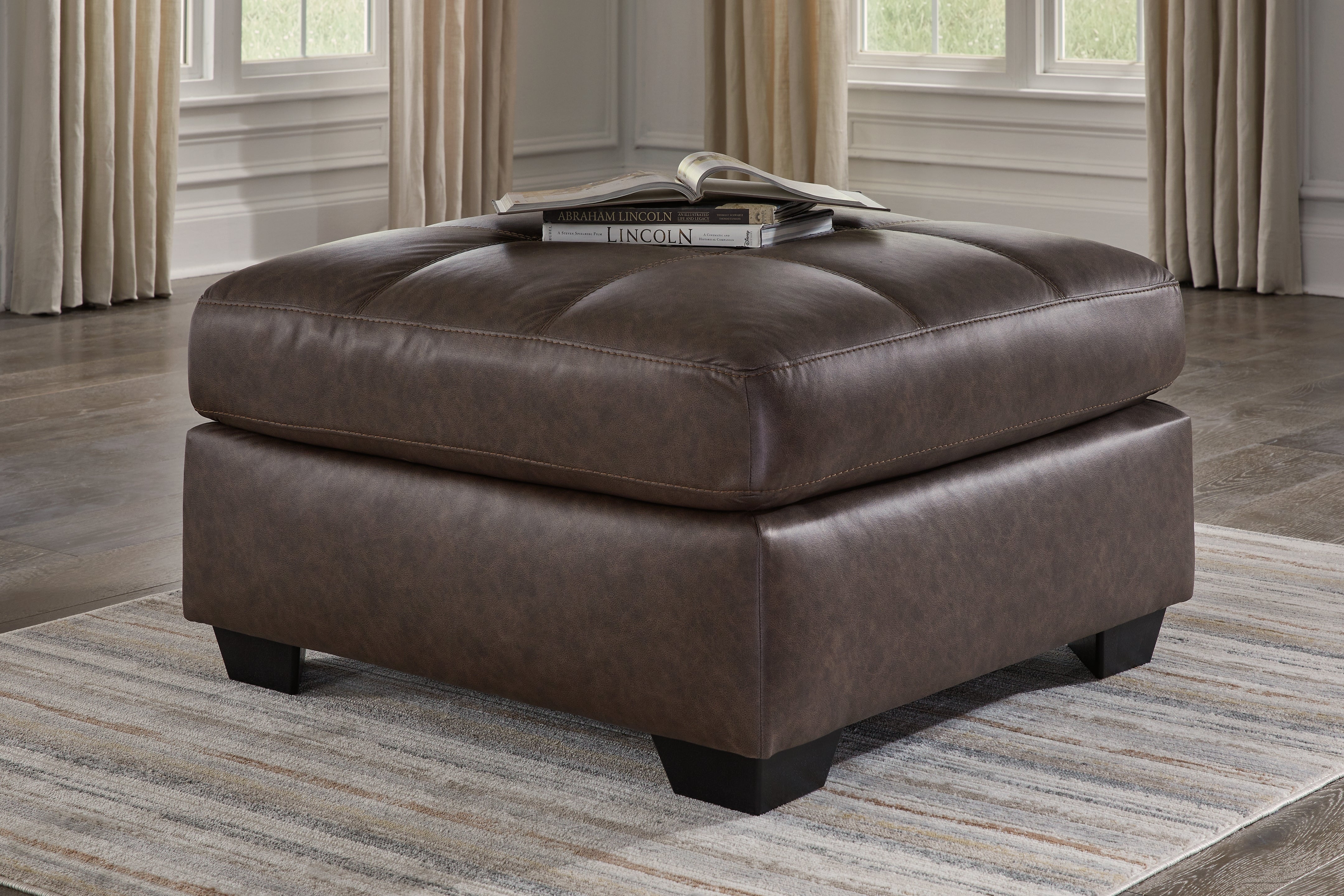 Best Furniture Outlet - Ashley Furniture - Barlin Mills Living Room - Oversized Accent Ottoman / Umber - 1700308