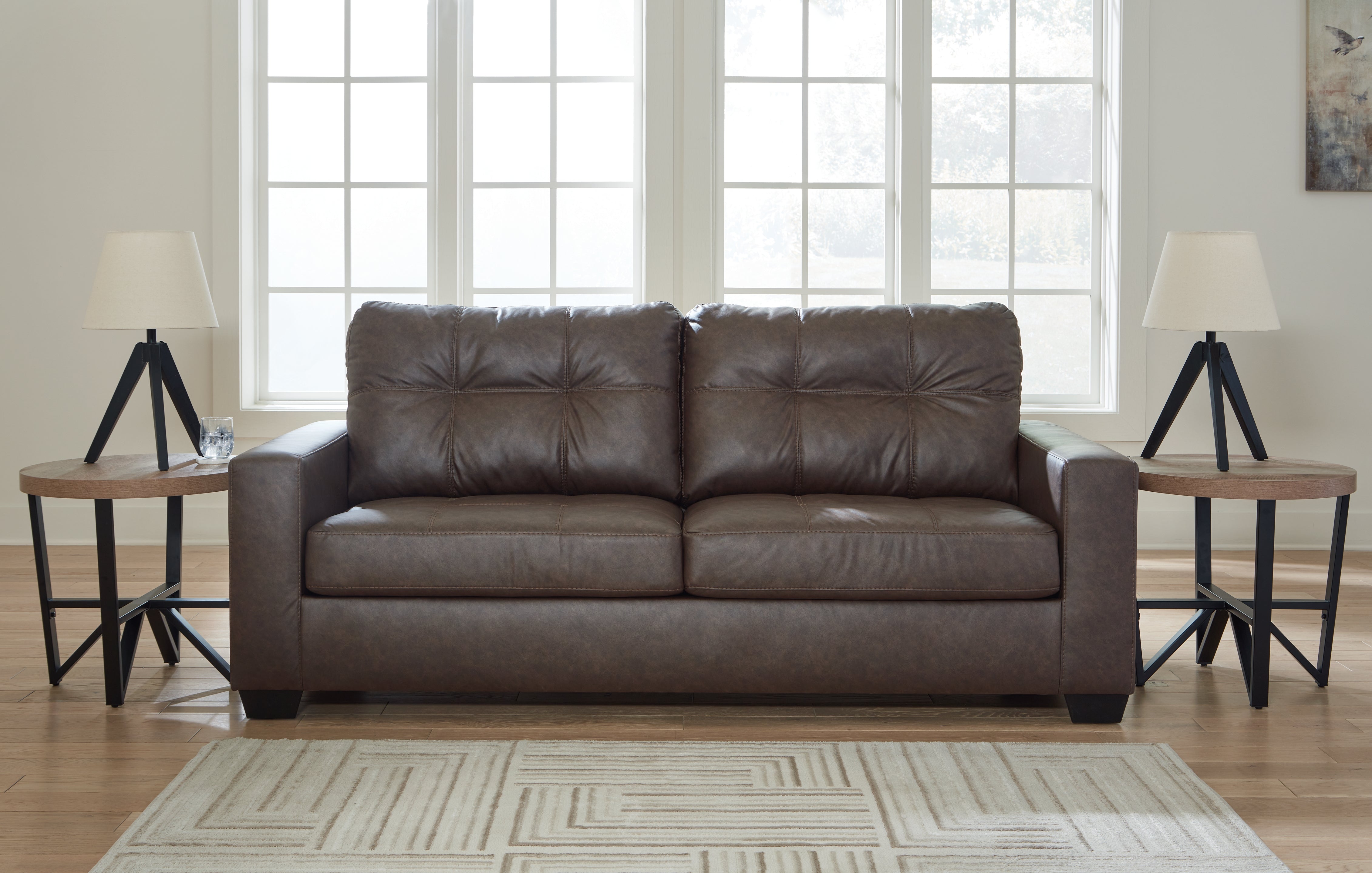 Best Furniture Outlet - Ashley Furniture - Barlin Mills Living Room - Oversized Accent Ottoman / Carbon - 1700408