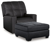 Best Furniture Outlet - Ashley Furniture - Barlin Mills Recliner and Oversized Accent Ottoman - Recliner and Oversized Accent Ottoman - 17004U4