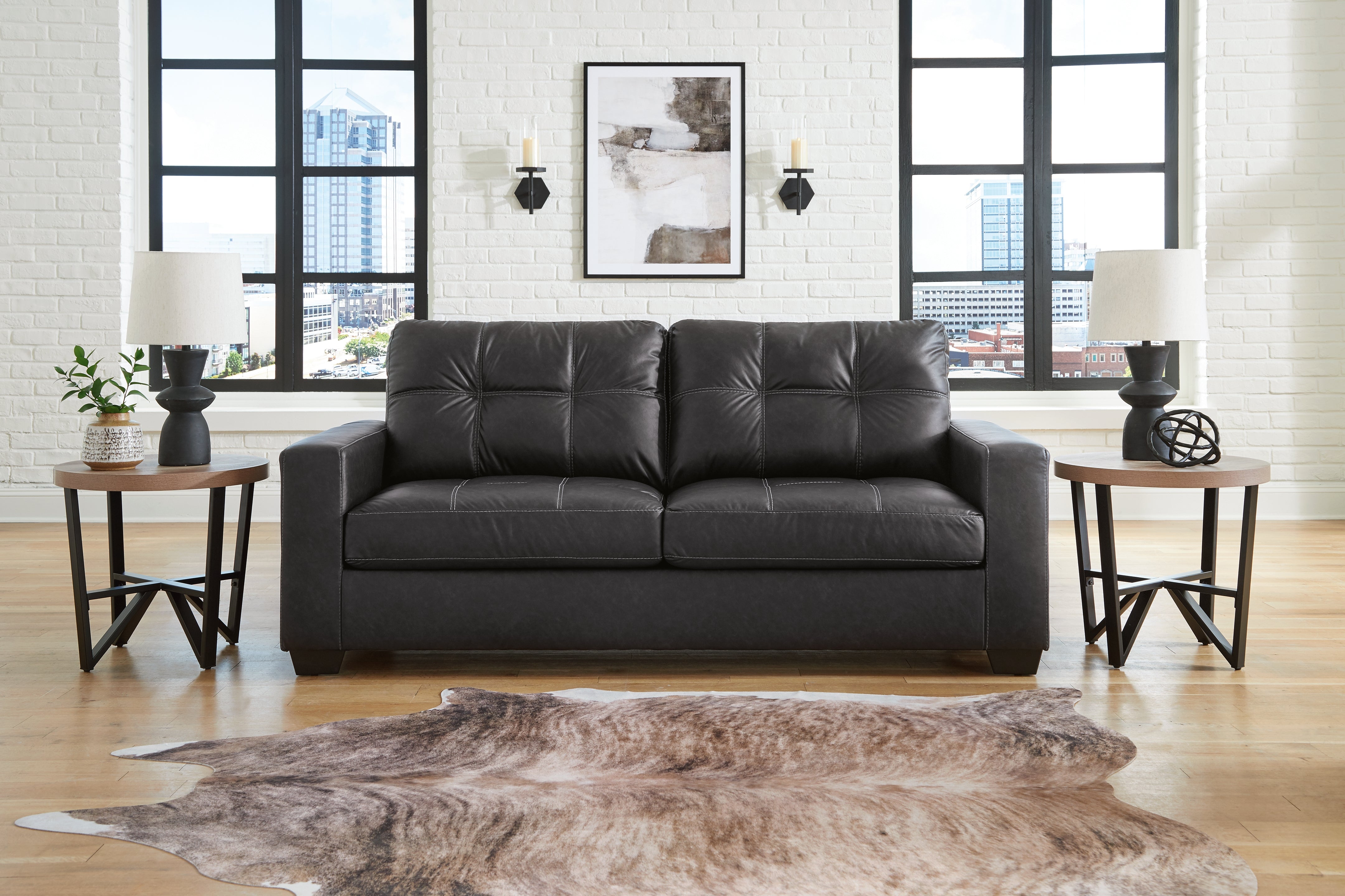 Best Furniture Outlet - Ashley Furniture - Barlin Mills Living Room - Sofa / Carbon - 1700438