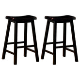 Best Furniture Outlet - Coaster - Durant Wood Backless Bar Stool Black (Set of 2) - 180029