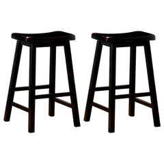Best Furniture Outlet - Coaster - Durant Wood Backless Bar Stool Black (Set of 2) - 180029