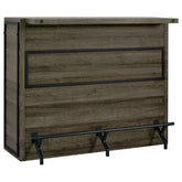 Best Furniture Outlet - Coaster - Joe 5-shelf Composite Wood Home Bar Wine Cabinet Aged Oak - 182071