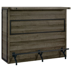 Best Furniture Outlet - Coaster - Joe 5-shelf Composite Wood Home Bar Wine Cabinet Aged Oak - 182071