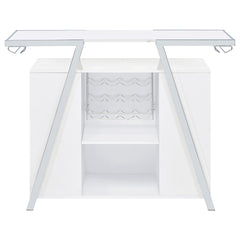 Araceli Freestanding LED Home Bar Cabinet White High Gloss