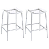 Best Furniture Outlet - Coaster - Jovani Acrylic Backless Bar Stool Chrome (Set of 2) - 182359