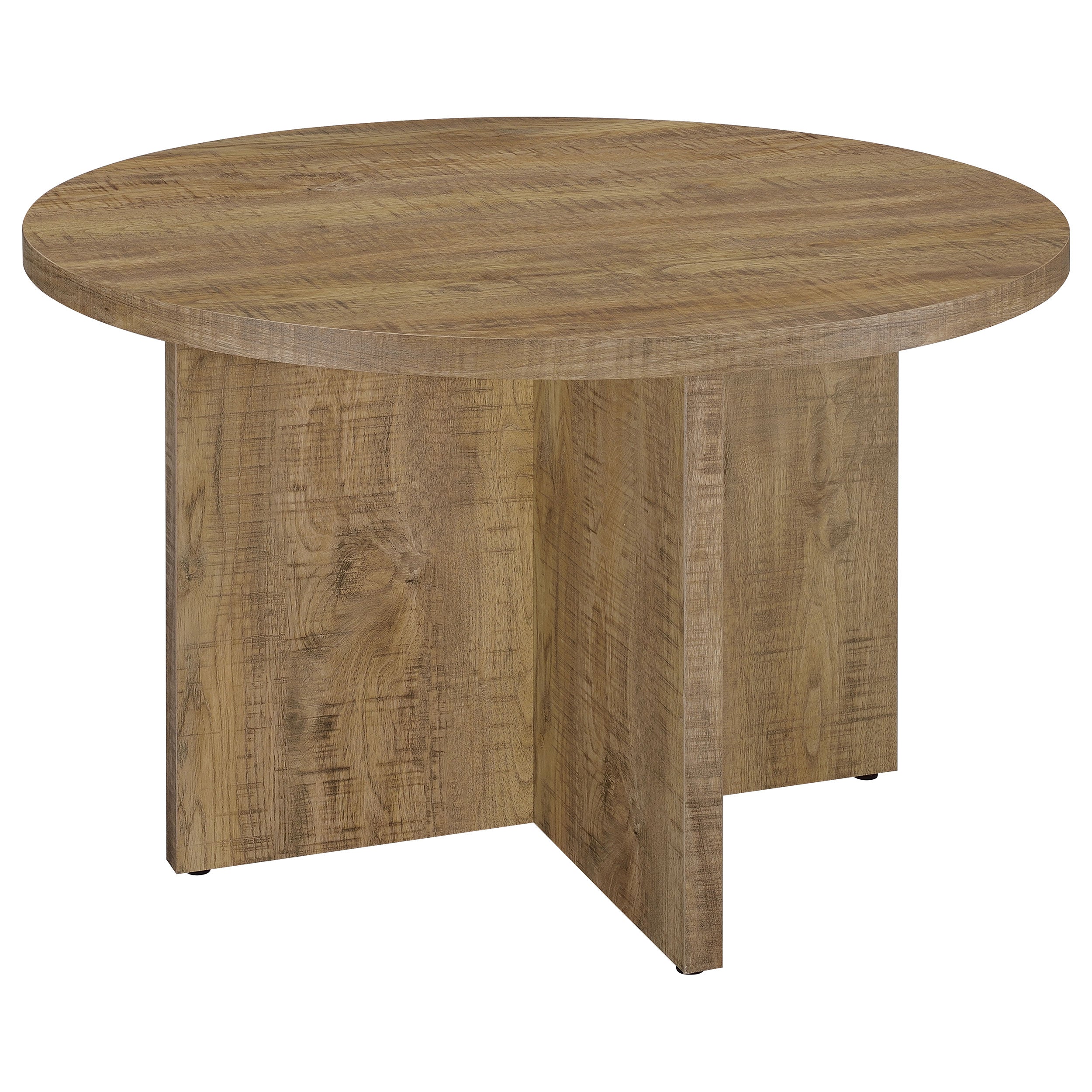 Best Furniture Outlet - Coaster - Jamestown Round 47-inch Composite Wood Dining Table Mango - 183021
