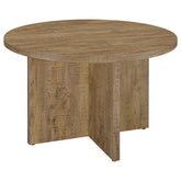 Best Furniture Outlet - Coaster - Jamestown Round 47-inch Composite Wood Dining Table Mango - 183021