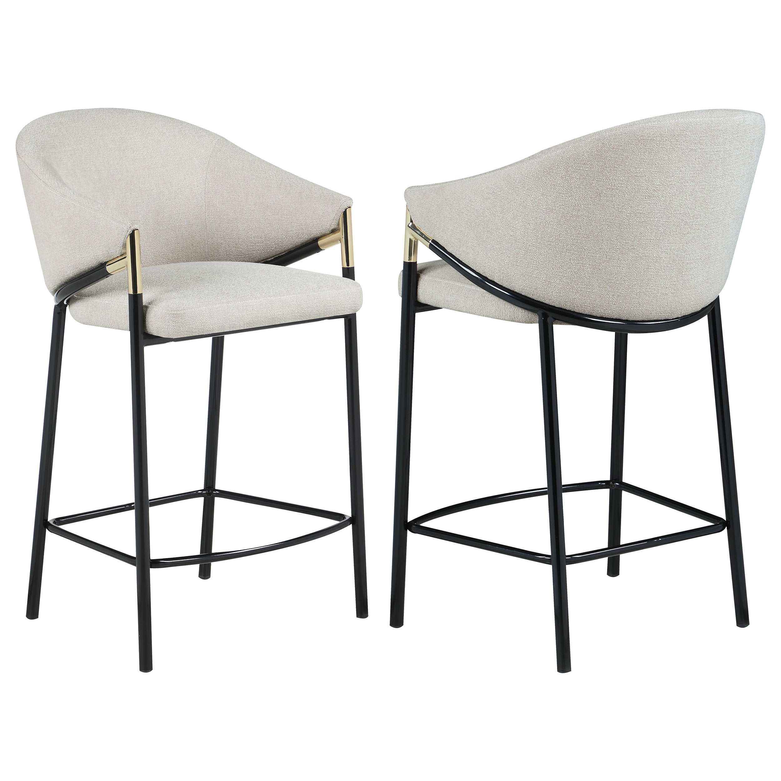 Best Furniture Outlet - Coaster - Chadwick Fabric Upholstered Counter Chair Beige (Set of 2) - 183436