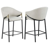 Best Furniture Outlet - Coaster - Chadwick Fabric Upholstered Counter Chair Beige (Set of 2) - 183436