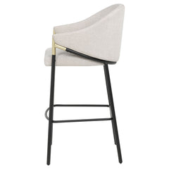 Chadwick Fabric Upholstered Bar Chair Beige (Set of 2)